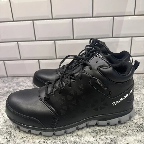 Reebok Sublite Cushion Mid Cut RB4144Shoes Men's‎ Work-boots 11.5 Wide Black